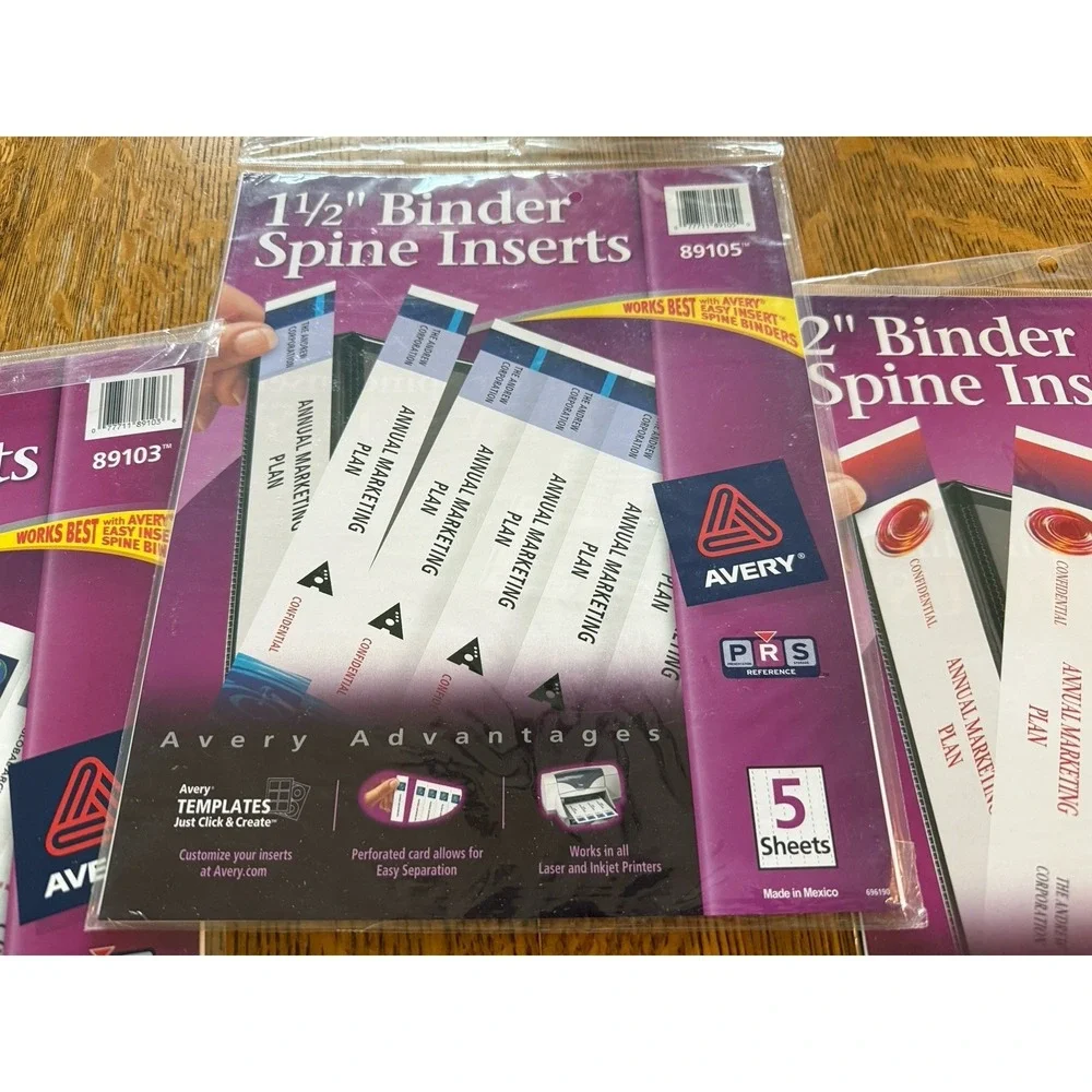 Binder Spine Inserts 1